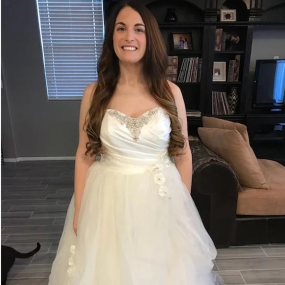 Alfred Angelo Disney Fairytale Belle 235 Wedding Dress Ivory Size 0 NWT - Picture 13 of 15